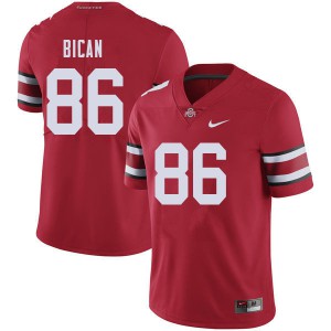 Men's Ohio State #86 Gage Bican Red Stitched Jersey 167646-597