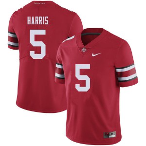 Men's Ohio State #5 Jaylen Harris Red Football Jerseys 973373-335