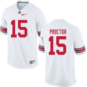 Men's Ohio State #15 Josh Proctor White Football Jerseys 463528-952