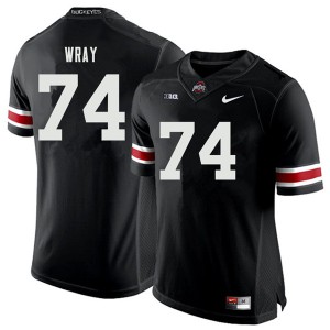 Men Ohio State Buckeyes #74 Max Wray Black Stitch Jerseys 664264-640