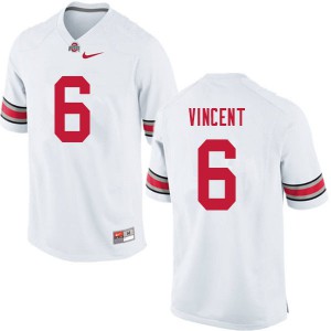 Mens OSU Buckeyes #6 Taron Vincent White Stitched Jersey 430091-454