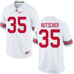 Men Ohio State #35 Austin Kutscher White College Jersey 927914-894