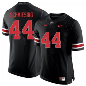 Men's OSU #44 Ben Schmiesing Blackout Stitched Jerseys 853168-972