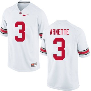 Men's Ohio State #3 Damon Arnette White Stitch Jersey 788443-620