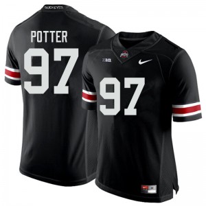 Men's Ohio State #97 Noah Potter Black Stitch Jersey 838040-586