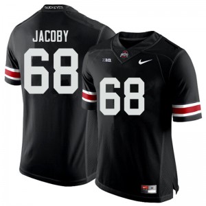 Mens OSU Buckeyes #68 Ryan Jacoby Black Stitch Jersey 329084-200