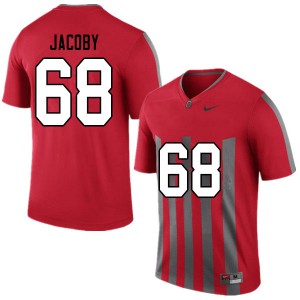 Mens Ohio State #68 Ryan Jacoby Throwback Stitched Jersey 794753-697