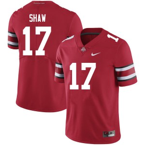 Men Ohio State #17 Bryson Shaw Scarlet Embroidery Jerseys 380214-663