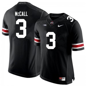 Men OSU Buckeyes #3 Demario McCall Black Stitched Jersey 337106-525