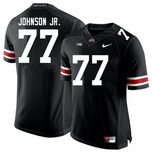 Mens Ohio State Buckeyes #77 Paris Johnson Jr. Black Stitched Jersey 906700-901