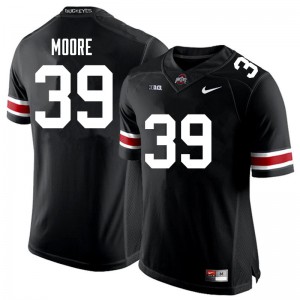 Mens Ohio State #39 Andrew Moore Black Player Jerseys 935996-598