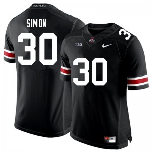 Mens Ohio State #30 Cody Simon Black Stitched Jerseys 617343-702