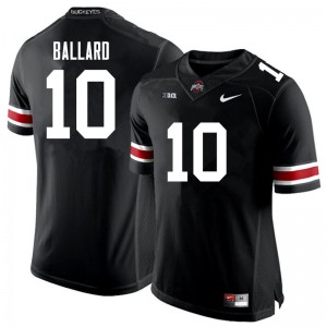 Men Ohio State #10 Jayden Ballard Black Player Jerseys 491792-100