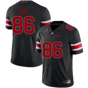 Mens Ohio State #86 Jerron Cage Blackout Embroidery Jerseys 278139-683