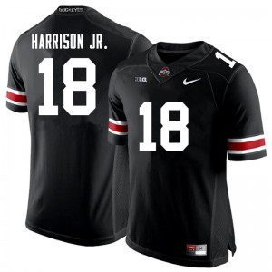 Men's OSU Buckeyes #18 Marvin Harrison Jr. Black Football Jerseys 571081-477
