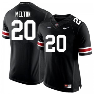 Mens Ohio State #20 Mitchell Melton Black High School Jerseys 955225-661