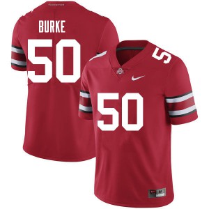 Men's Ohio State Buckeyes #50 Quinton Burke Red University Jersey 867652-898