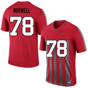 Mens OSU #78 Andrew Norwell Throwback Game Football Jersey 862564-597