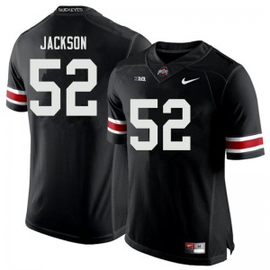 Men OSU Buckeyes #52 Antwuan Jackson Black College Jersey 594446-621