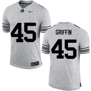 Men Ohio State Buckeyes #45 Archie Griffin Gray Game Player Jerseys 449021-189