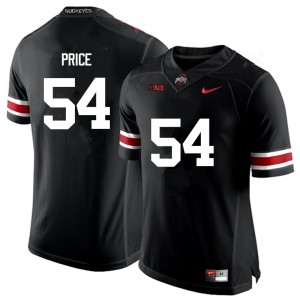 Mens Ohio State #54 Billy Price Black Game College Jersey 725120-526