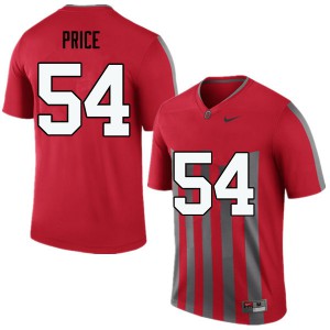 Men's Ohio State #54 Billy Price Throwback Game Embroidery Jersey 397623-751
