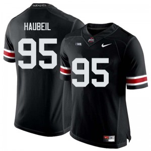 Mens Ohio State #95 Blake Haubeil Black Alumni Jerseys 927065-933