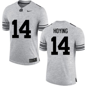 Men's Ohio State #14 Bobby Hoying Gray Game Alumni Jerseys 472247-498
