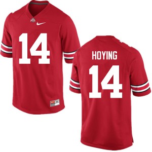 Mens OSU #14 Bobby Hoying Red Game Alumni Jerseys 112268-260