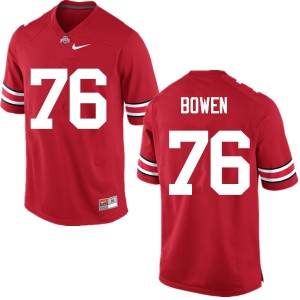 Mens Ohio State Buckeyes #76 Branden Bowen Red Game Player Jersey 320822-155