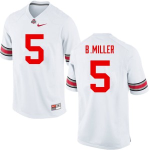 Mens Ohio State Buckeyes #5 Braxton Miller White Game Alumni Jersey 831640-764