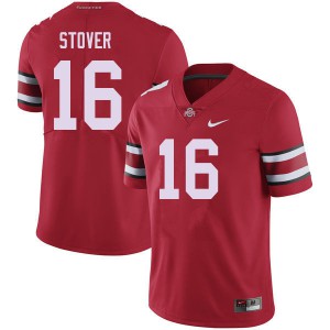 Mens Ohio State #16 Cade Stover Red Stitched Jerseys 844019-578