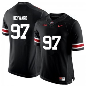 Men Ohio State Buckeyes #97 Cameron Heyward Black Game Stitched Jerseys 624167-586
