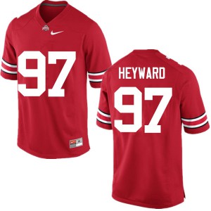 Mens Ohio State #97 Cameron Heyward Red Game Official Jersey 446501-595