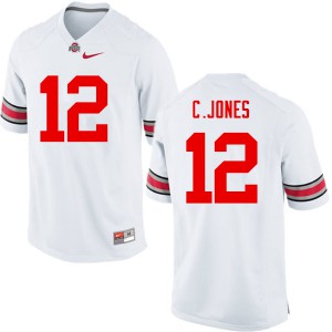 Men's OSU #12 Cardale Jones White Game University Jerseys 254150-760