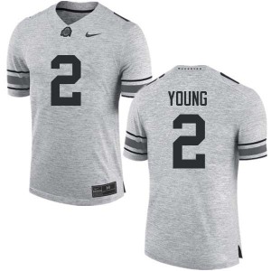Men's Ohio State #2 Chase Young Gray High School Jerseys 888364-739
