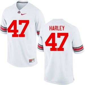 Men OSU #47 Chic Harley White Game Embroidery Jerseys 193161-738