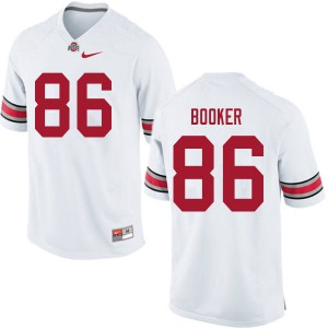 Men's OSU Buckeyes #86 Chris Booker White Alumni Jerseys 831481-399