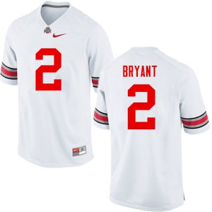 Mens Ohio State #2 Christian Bryant White Game University Jerseys 309420-351