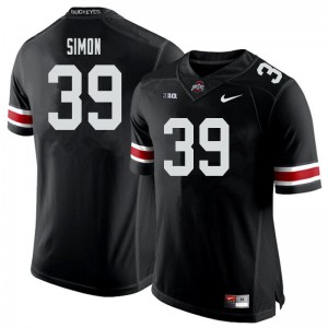 Men's Ohio State #39 Cody Simon Black Football Jersey 940671-825