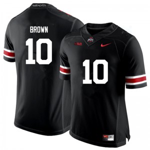 Men OSU #10 Corey Brown Black Game High School Jerseys 574471-914