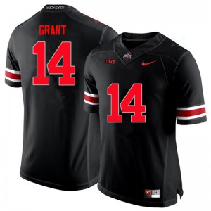Men Ohio State #14 Curtis Grant Black Limited Stitch Jerseys 447276-850