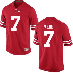 Men's Ohio State #7 Damon Webb Red Game Embroidery Jersey 723267-471