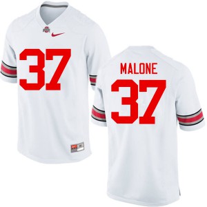 Men's OSU #37 Derrick Malone White Game Player Jerseys 535355-821