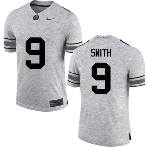 Men OSU #9 Devin Smith Gray Game Stitched Jerseys 211688-718