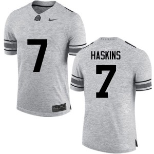 Men OSU #7 Dwayne Haskins Gray Game Stitched Jerseys 557220-613