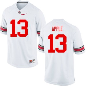 Mens Ohio State #13 Eli Apple White Game Embroidery Jerseys 639621-252