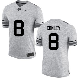Men Ohio State #8 Gareon Conley Gray Game Embroidery Jerseys 710954-769