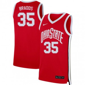 Men Ohio State Buckeyes #35 Gary Bradds Scarlet NCAA Jerseys 671019-261