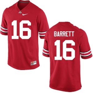 Mens OSU #16 J.T. Barrett Red Game Stitched Jerseys 982497-618